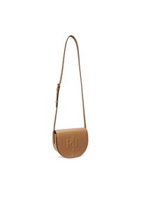 Lauren Ralph Lauren - LAUREN RALPH LAUREN Torebka Witley Leather Medium Embossed Logo Crossbody Bag 431950130008 Brązowy. Kolor: brązowy. Materiał: skórzane