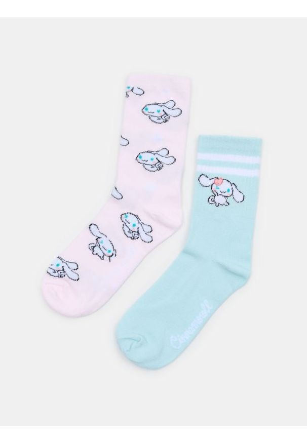 Sinsay - Długie skarpety 2 pack Cinnamoroll - wielobarwny