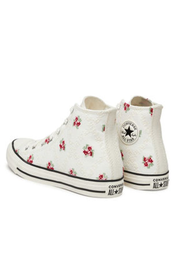 Converse Trampki Chuck Taylor All Star Vintage Embroidery A12635C Biały. Kolor: biały. Materiał: materiał. Styl: vintage