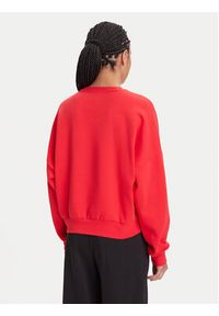Adidas - adidas Bluza Essentials Small Logo Feelcozy JI6061 Czerwony Loose Fit. Kolor: czerwony. Materiał: bawełna #5