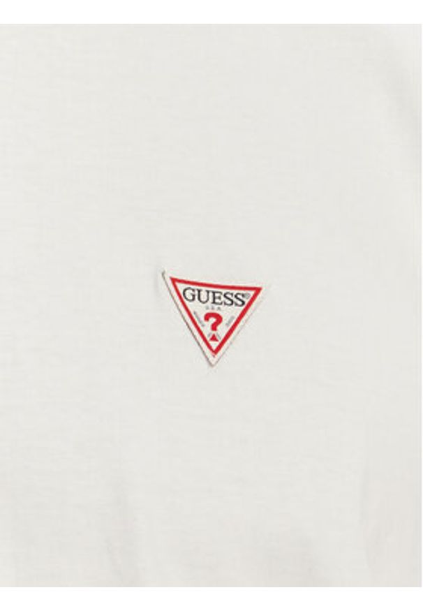 Guess Jeans T-Shirt M4YI46 K8FQ4 Biały Regular Fit. Kolor: biały. Materiał: bawełna
