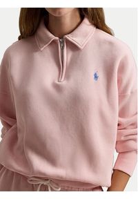 Polo Ralph Lauren Bluza 211B18685008 Różowy Relaxed Fit. Typ kołnierza: polo. Kolor: różowy. Materiał: bawełna #2