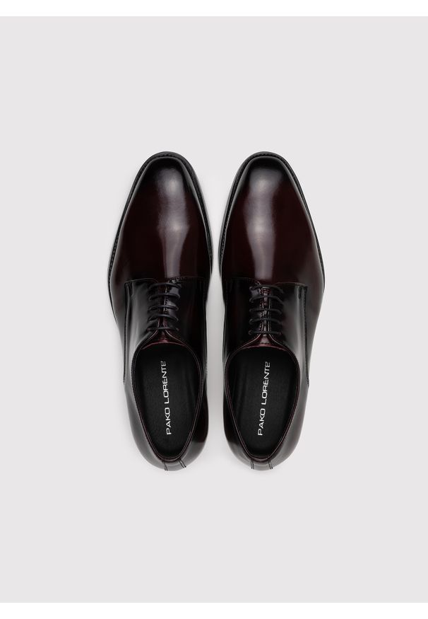 Pako Lorente - PAKO LORENTE – Eleganckie obuwie męskie w kolorze bordowym. Kolor: czerwony. Materiał: skóra. Styl: elegancki