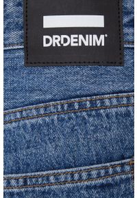 Dr. Denim szorty jeansowe damskie gładkie high waist. Okazja: na co dzień. Stan: podwyższony. Kolor: niebieski. Materiał: jeans, denim. Wzór: gładki. Styl: casual #2