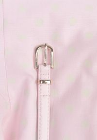 Renee - Różowa Retro Sukienka z Bawełny i Wiskozy w Kropki o Rozkloszowanym Kroju Phrithoe. Okazja: na randkę. Kolor: różowy. Materiał: wiskoza, bawełna. Wzór: kropki. Typ sukienki: rozkloszowane. Styl: retro #3