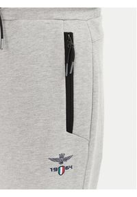 Aeronautica Militare Spodnie dresowe 251PF965F581 Szary Regular Fit. Kolor: szary. Materiał: bawełna