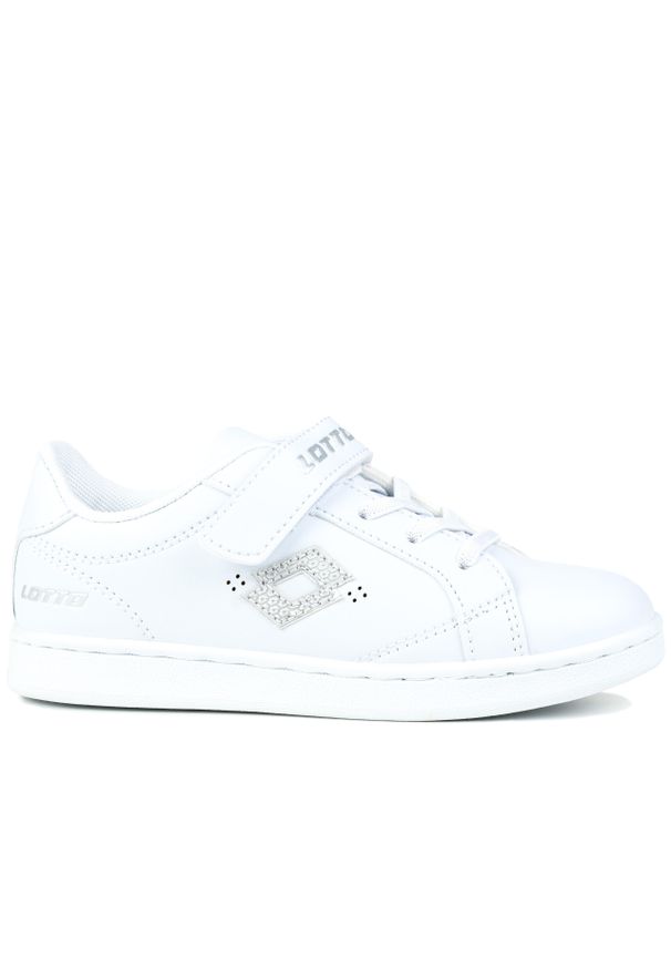 LOTTO - Buty dziecięce sportowe na rzep Lotto JAMBOL. Zapięcie: rzepy. Kolor: biały. Sport: turystyka piesza