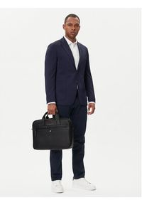 TOMMY HILFIGER - Tommy Hilfiger Torba na laptopa Essential Pu Computer Bag AM0AM09507 Czarny. Kolor: czarny. Materiał: skóra