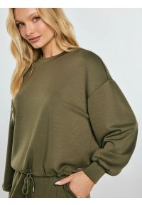 Big-Star - Bluza damska z wiskozy khaki Lunara 303. Kolor: zielony. Materiał: wiskoza. Styl: elegancki, klasyczny #7