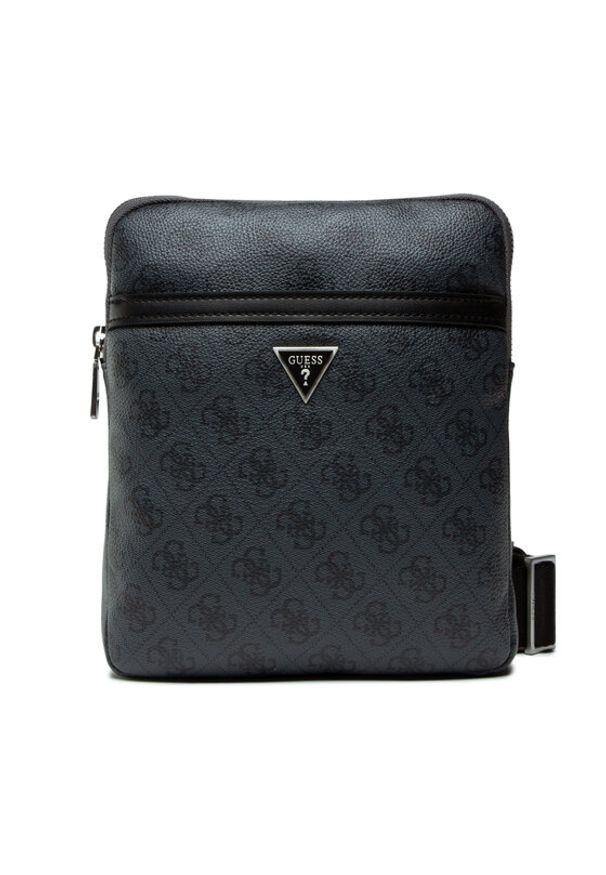 Guess Saszetka Vezzola Smart Crossbody Flat HMEVZL P2223 Czarny. Kolor: czarny. Materiał: skóra