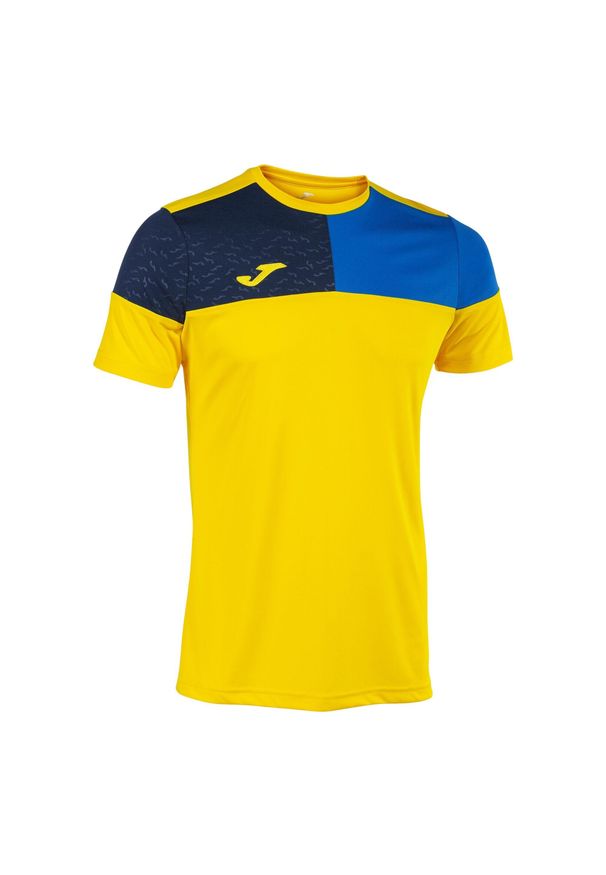 Jersey Joma Crew V. Kolor: niebieski, wielokolorowy, żółty. Materiał: jersey. Sport: piłka nożna