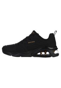 skechers - Buty do chodzenia damskie Skechers Tres-air Uno. Kolor: czarny. Materiał: materiał, syntetyk. Sport: turystyka piesza