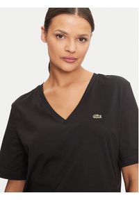 Lacoste T-Shirt TF7300 Czarny Regular Fit. Kolor: czarny. Materiał: bawełna #4