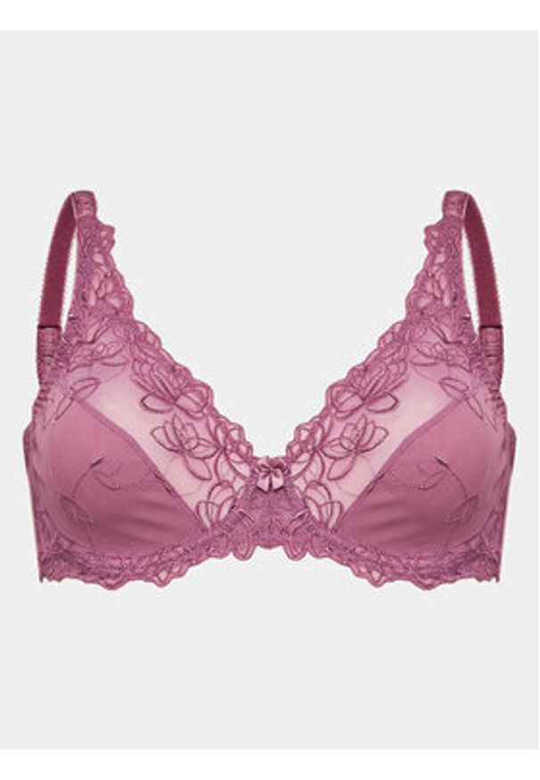 Hunkemöller Biustonosz z fiszbiną Diva 202605 Fioletowy. Kolor: fioletowy. Materiał: syntetyk