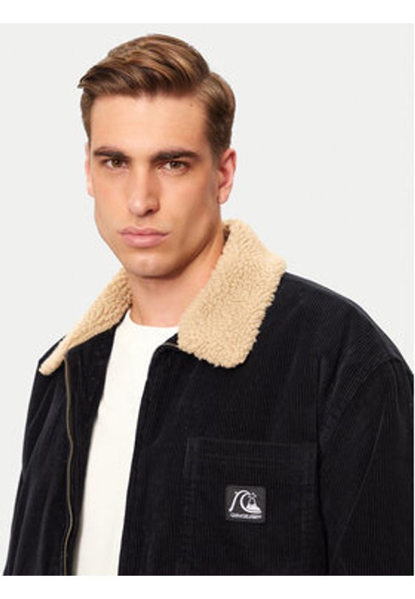 Quiksilver Kurtka przejściowa DNA Sherpa Harrington EQYJK04064 Czarny Regular Fit. Kolor: czarny. Materiał: bawełna