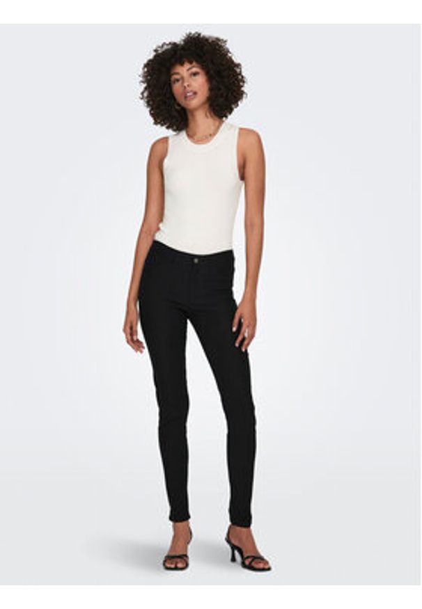 JDY Top Aya 15287501 Biały Slim Fit. Kolor: biały. Materiał: wiskoza
