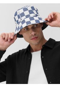 outhorn - Dwustronny kapelusz bucket hat męski - kolorowy. Materiał: materiał, bawełna, tkanina. Wzór: kolorowy #2