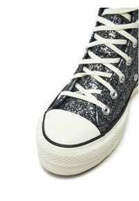 Converse Trampki Chuck Taylor All Star Lift Platform Glitter A09551C 401 Czarny. Kolor: czarny. Materiał: materiał. Obcas: na platformie