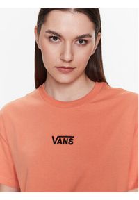 Vans T-Shirt Flying VN0A7YUT Pomarańczowy Oversize. Kolor: pomarańczowy. Materiał: bawełna #5