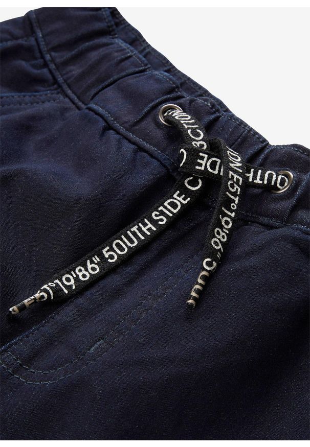 bonprix - Dżinsy dresowe regular fit, straight. Okazja: na co dzień. Kolor: niebieski. Styl: casual