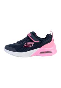 skechers - Buty sportowe Sneakersy dziewczęce, Skechers Microspec Max - Epic Brights. Kolor: różowy, wielokolorowy, niebieski. Sport: turystyka piesza