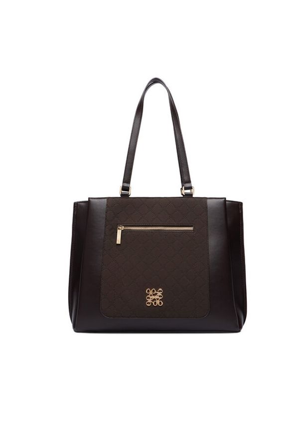 Nine West Torebka CEO-ELITE FORM-JH7268 Brązowy. Kolor: brązowy. Materiał: skórzane