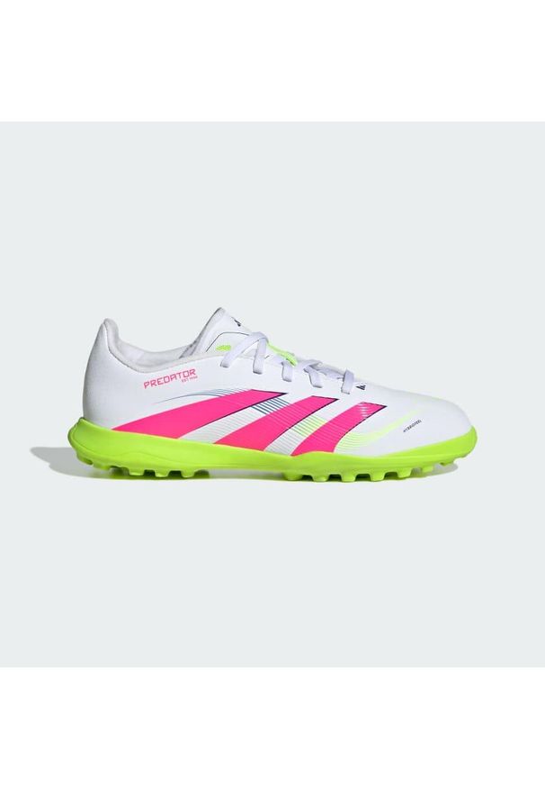 Adidas - Buty Predator League TF Kids. Kolor: żółty, biały, wielokolorowy, różowy. Materiał: materiał