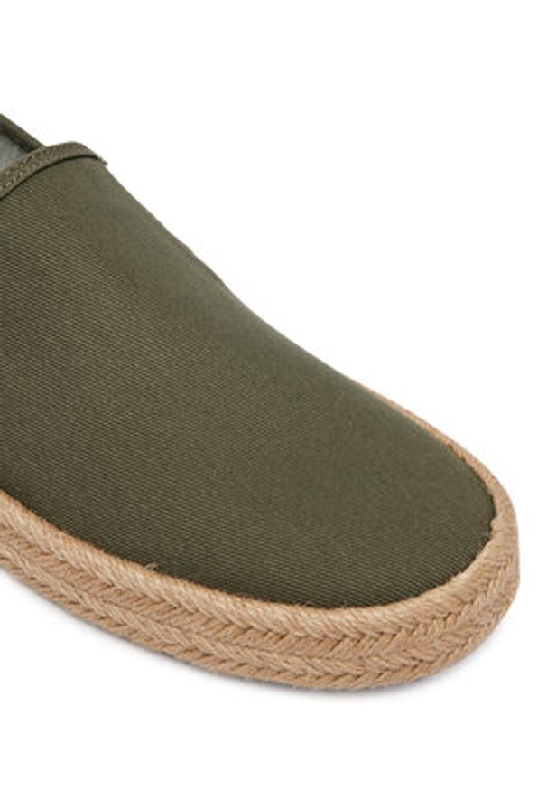 Calvin Klein Espadryle Ess Espadrille Cv HM0HM02076 Zielony. Kolor: zielony. Materiał: materiał