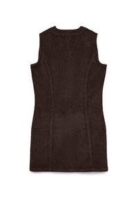Vero Moda Sukienka codzienna Eden 10333959 Brązowy Regular Fit. Okazja: na co dzień. Kolor: brązowy. Materiał: bawełna. Typ sukienki: proste. Styl: casual #4