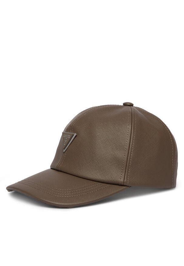 Guess Czapka z daszkiem AM9596 POL01 Brązowy. Kolor: brązowy. Materiał: skóra
