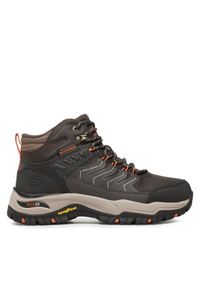 skechers - Skechers Trapery Arch Fit Dawson Raveno 204634/BRN Brązowy. Kolor: brązowy. Materiał: materiał