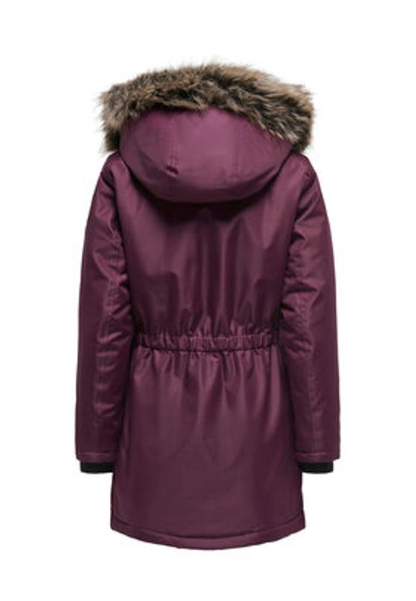 only - ONLY Parka Iris 15304625 Różowy Regular Fit. Kolor: różowy. Materiał: syntetyk