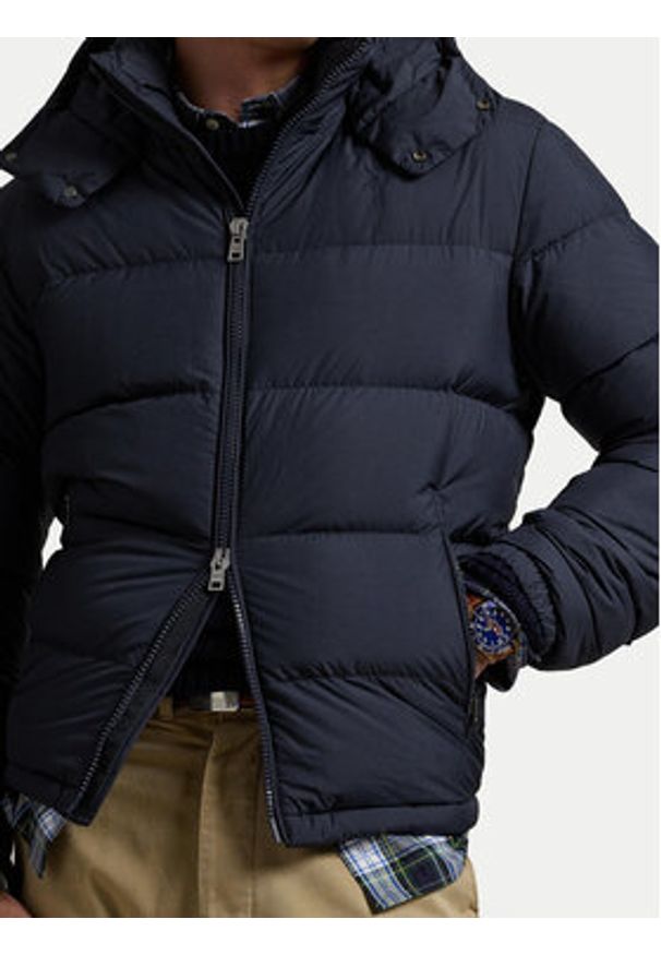 Polo Ralph Lauren Kurtka puchowa 710955875001 Granatowy Regular Fit. Typ kołnierza: polo. Kolor: niebieski. Materiał: syntetyk