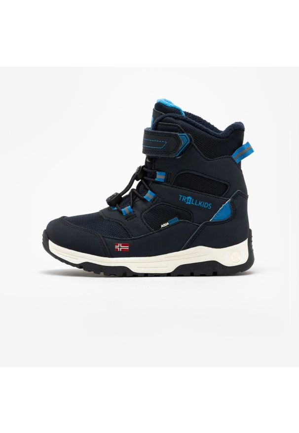 TROLLKIDS - Buty zimowe dla dzieci Trollkids Kids Lofoten Winter Boots Pro. Zapięcie: rzepy. Materiał: polar, kauczuk. Szerokość cholewki: normalna. Sezon: zima. Sport: turystyka piesza