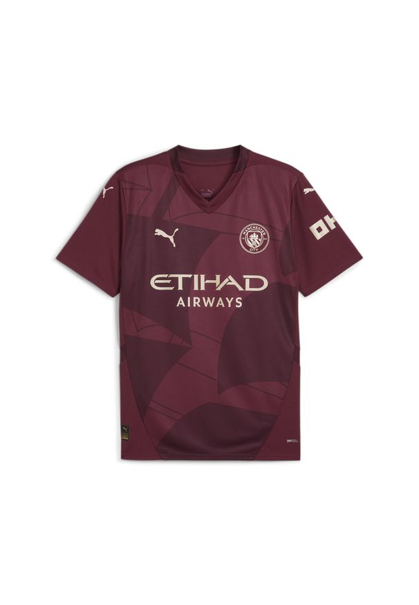 Puma - Męska trzecia koszulka Manchester City 24/25 PUMA Dark Jasper Red. Kolor: czerwony