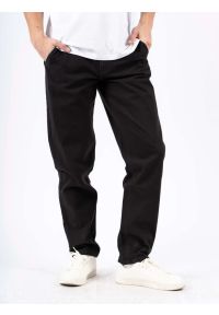 MARCUS - Męskie Spodnie Materiałowe Marcus Gerry Chino 9098 Black 16-200138. Materiał: materiał #1