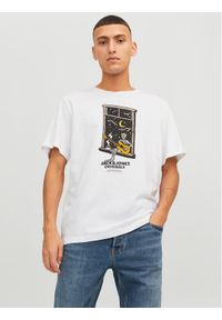 Jack & Jones - Jack&Jones T-Shirt 12241950 Biały Standard Fit. Kolor: biały. Materiał: bawełna