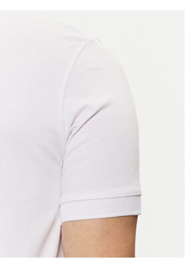 Karl Lagerfeld - KARL LAGERFELD Polo 745088 551235 Biały Regular Fit. Typ kołnierza: polo. Kolor: biały. Materiał: bawełna