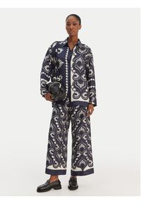 Weekend Max Mara Koszula Lastra 2615191011 Granatowy Relaxed Fit. Kolor: niebieski. Materiał: jedwab #3