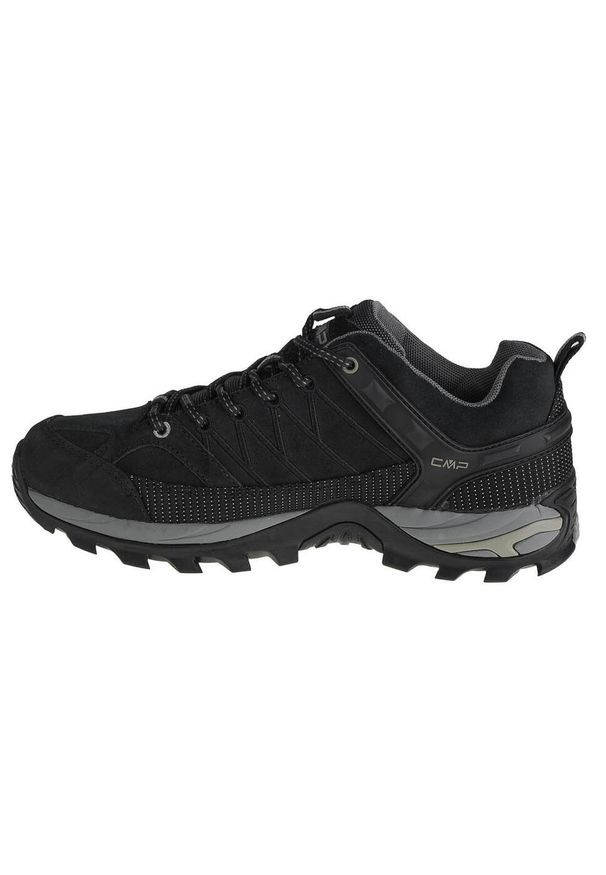 Buty trekkingowe męskie CMP Rigel. Zapięcie: sznurówki. Kolor: wielokolorowy, czarny, szary. Materiał: tkanina, materiał, skóra, syntetyk. Szerokość cholewki: normalna