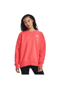 Bluza damska Under Armour Essential Fleece OS Crew. Kolor: czerwony #1