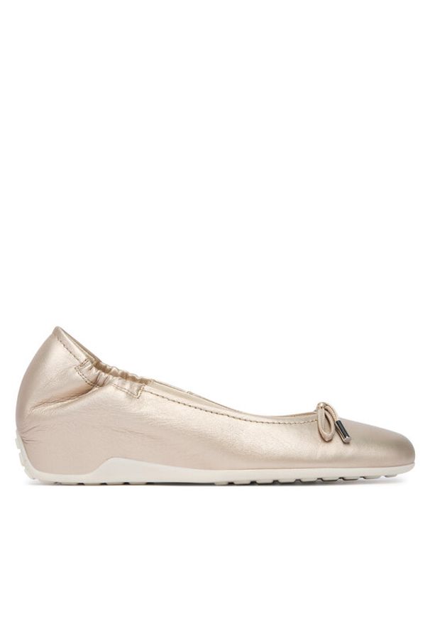 HÖGL Baleriny 1-103711 Złoty. Kolor: złoty. Materiał: skóra