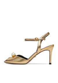 Gino Rossi - GINO ROSSI Sandały CEO-ROSE-LT2090-2-N Złoty. Kolor: złoty. Materiał: skóra #3