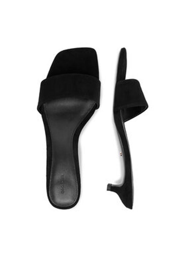 Gino Rossi - GINO ROSSI Klapki EO-V2229-111-5 Czarny. Kolor: czarny. Materiał: skóra, zamsz