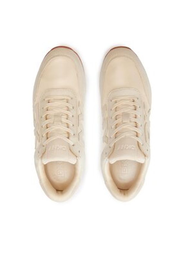 DKNY Sneakersy K1472129 Beżowy. Kolor: beżowy. Materiał: skóra