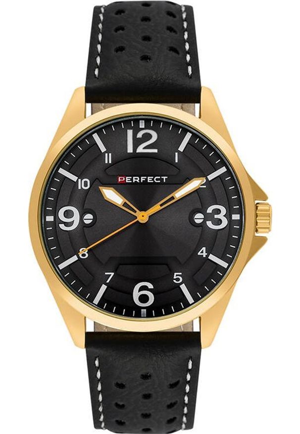 Zegarek Perfect Zegarek Perfect W120-04 męski perforowany pasek .