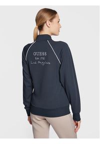 Guess Bluza Signature V3GQ00 KBO62 Granatowy Regular Fit. Kolor: niebieski. Materiał: syntetyk #4