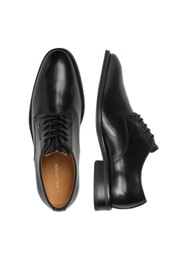 Gino Rossi - GINO ROSSI Półbuty EO-MARTINO-03 126AM Czarny. Kolor: czarny. Materiał: skóra