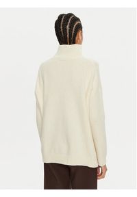Weekend Max Mara Golf Borgia 2425366082 Écru Loose Fit. Typ kołnierza: golf. Materiał: wełna #2