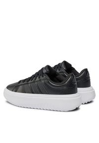 Adidas - adidas Sneakersy Grand Court Platform IE1093 Czarny. Kolor: czarny. Materiał: skóra. Obcas: na platformie